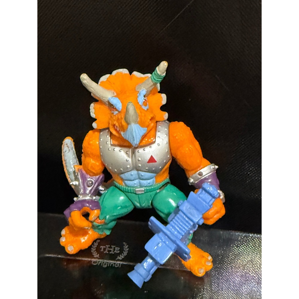 1990 TMNT Triceraton Mutant Warrior Action Figureβ Playmates Toys